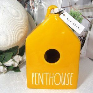 RAE DUNN BIRD HOUSE YELLOW NEW GIFT QUALITY